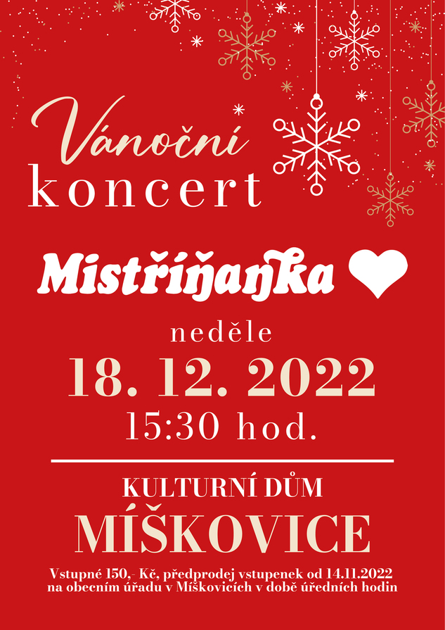 Vánoční koncert v Míškovicích